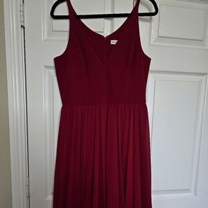 Dress the Population- Midi Red Dress, Size Large